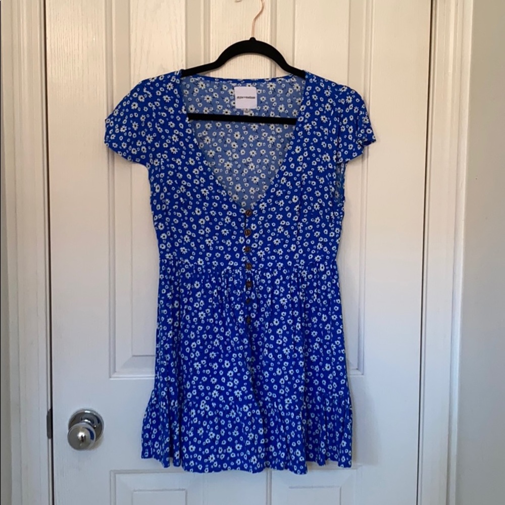 Vici Dolls (Skylar + Madison) Floral Blue Dress